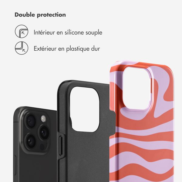 Selencia Coque arrière Vivid Apple iPhone 15 Pro Max - Dream Swirl Pink