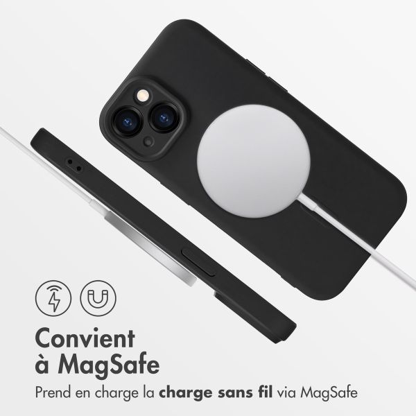 imoshion Coque Couleur avec MagSafe iPhone 15 - Noir