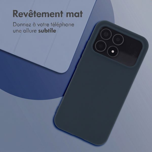 imoshion Coque Couleur Xiaomi Poco F8 Pro - Bleu foncé