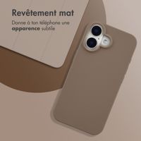 imoshion Coque Couleur Apple iPhone 16 - Marron