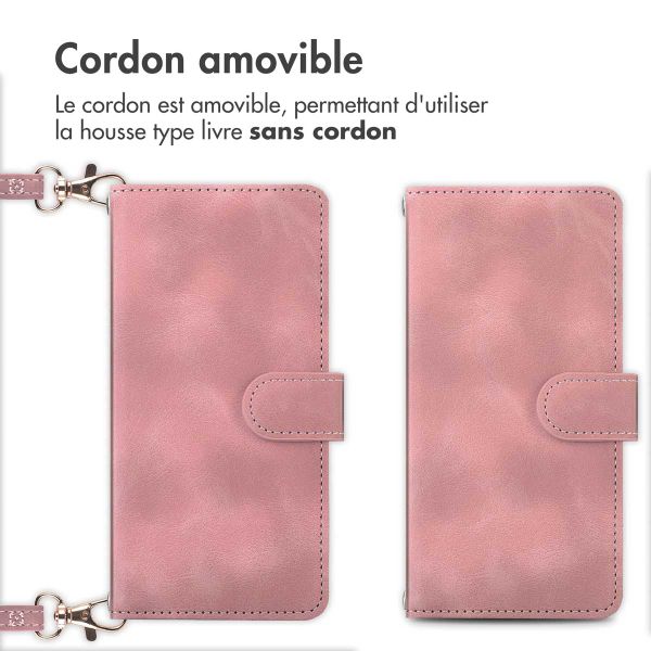 imoshion Etui de téléphone portefeuille avec cordon Google Pixel 8a - Rose