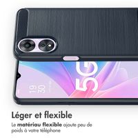 imoshion Coque Brushed Oppo A78 (4G) - Bleu foncé