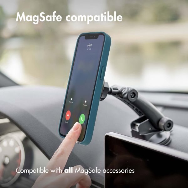 Accezz Leather Backcover avec MagSafe Apple iPhone 14 Pro Max - Bleu foncé