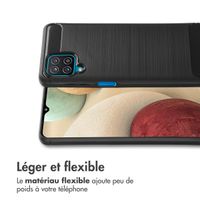 imoshion Coque Brushed Samsung Galaxy A12 - Noir