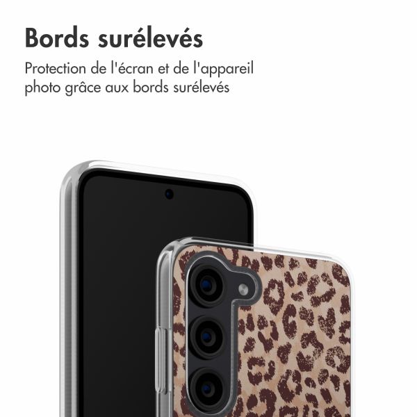 imoshion Coque design pour Samsung Galaxy S23 - Leopard Mood