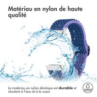 imoshion Bracelet en nylon élastique Fitbit Charge 5 - Bleu foncé