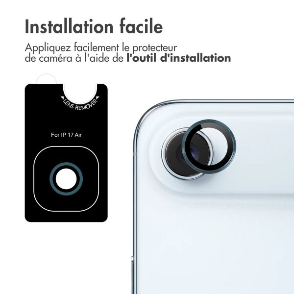 imoshion Protection d'objectif d'appareil photo (pack de 2) Apple iPhone Air - Bleu Gris