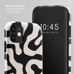 Selencia Coque arrière Vivid Apple iPhone 11 - Art Wave Black
