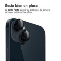 imoshion Lot de 2 protections d'objectif de caméra Apple iPhone 15 / 15 Plus - Noir