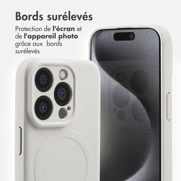 imoshion Coque Couleur avec MagSafe Apple iPhone 15 Pro - Beige