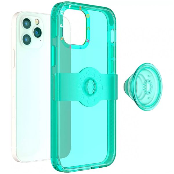 PopSockets PopCase iPhone 12 (Pro) - Vert