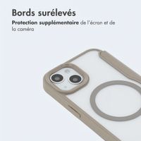 imoshion Bookcase transparente avec MagSafe Apple iPhone 14 / 13 - Beige