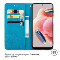 imoshion Etui de télephone Mandala Xiaomi Redmi Note 12 (4G) - Turquoise