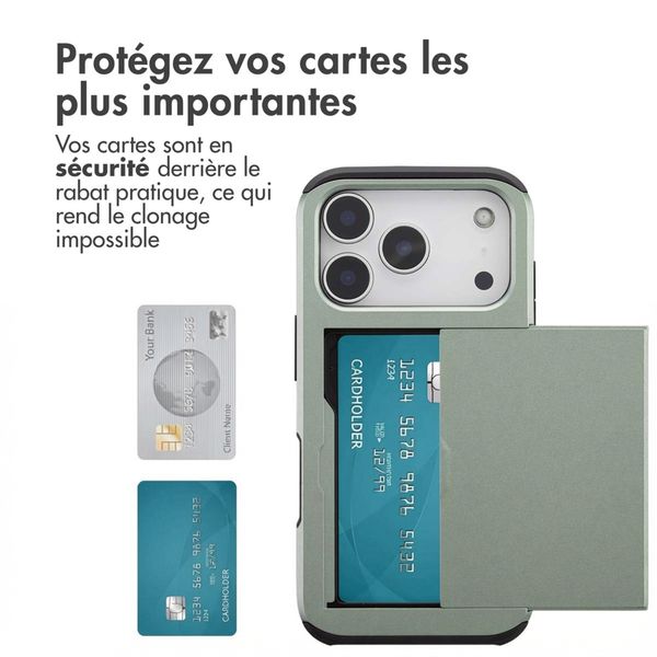 imoshion Coque arrière avec porte-cartes Apple iPhone 17 Pro - Vert