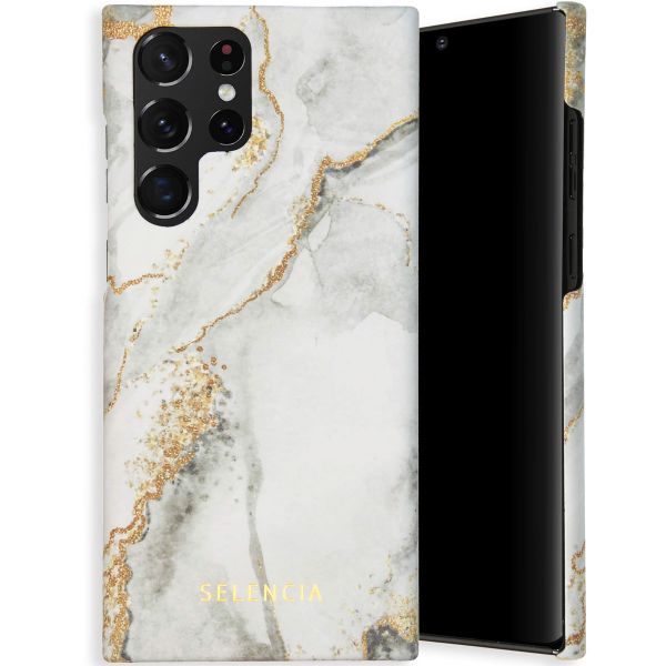 Selencia Coque Maya Fashion Samsung Galaxy S22 Ultra - Marble Stone