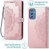 imoshion Etui de téléphone portefeuille Mandala Samsung Galaxy M52 - Rose Champagne