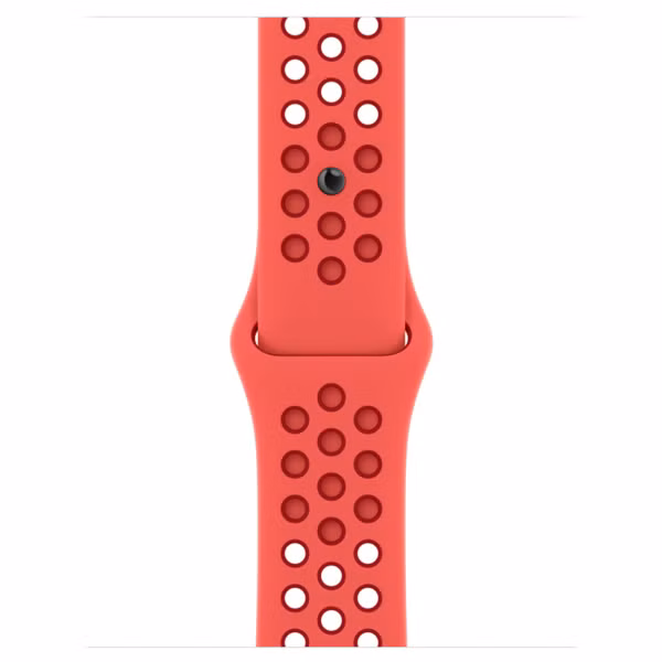 Apple Bracelet Nike Sport Apple Watch Series 1 t/m 9 / SE (38/40/41 mm) | Series 10 / 11 (42 mm) - Bright Crimson / Gym Red