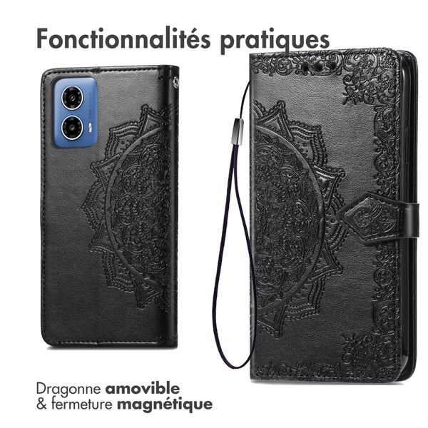 imoshion Etui de téléphone portefeuille Mandala Oppo A79 - Rose Dorée