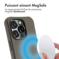 imoshion Coque arrière Color avec cordon amovible et MagSafe Apple iPhone 16 Pro - Black Coffee