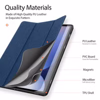 Dux Ducis Coque tablette Domo Samsung Galaxy Tab S10 Plus / Tab S9 FE Plus / Tab S9 Plus - Bleu foncé