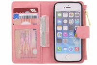 Porte-monnaie de luxe iPhone SE / 5 / 5s - Rose