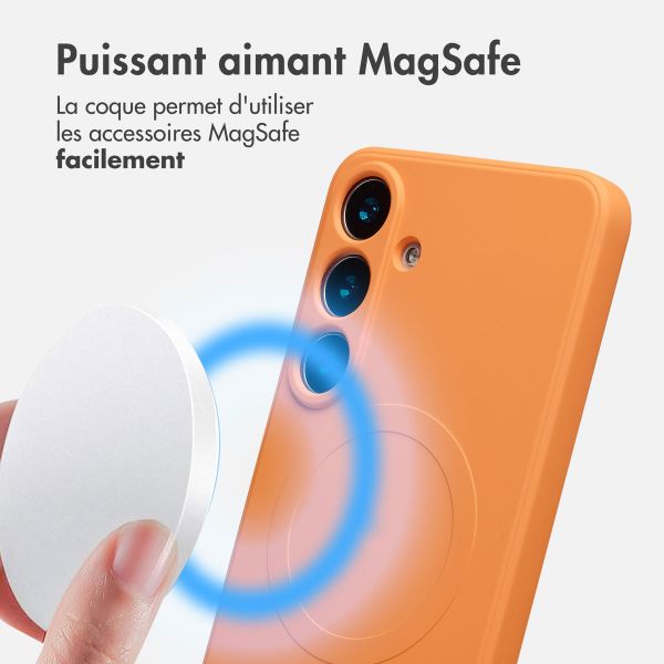 imoshion Coque Couleur avec MagSafe Samsung Galaxy S25 Plus - Neon Orange