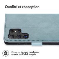 imoshion Étui de téléphone portefeuille Luxe Samsung Galaxy S24 Ultra - Bleu clair