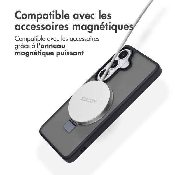 Accezz Coque Ring Stand avec MagSafe Samsung Galaxy S26 - Noir