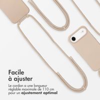 imoshion Coque arrière Color avec cordon amovible et MagSafe Apple iPhone Air - Nude