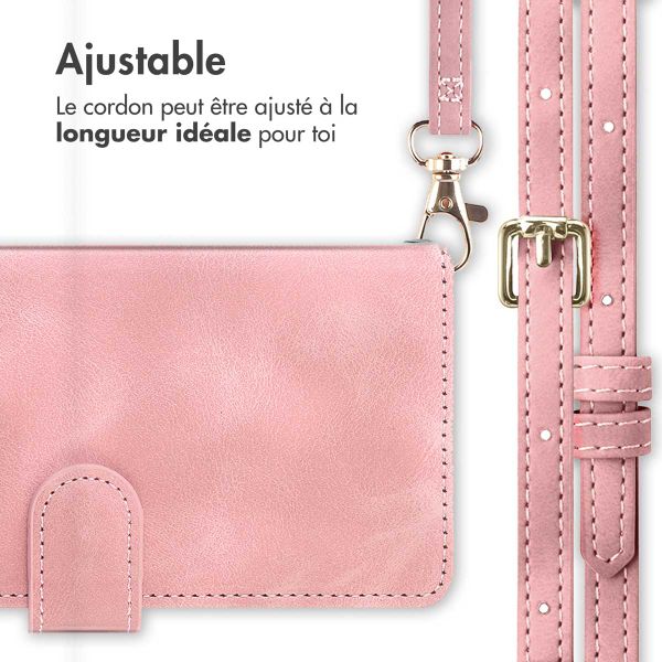 imoshion Etui de téléphone portefeuille avec cordon Samsung Galaxy S24 - Rose