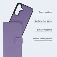 imoshion Étui portefeuille luxe 2-en-1 amovible Samsung Galaxy S25 FE - Violet