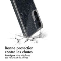 imoshion Coque arrière transparente Pailletée Samsung Galaxy A55 - Argent