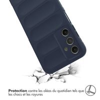 imoshion Coque arrière EasyGrip Samsung Galaxy A25 (5G) - Bleu foncé