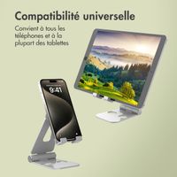 imoshion Support téléphone de bureau en aluminium - Réglable - Universel - Argent