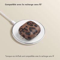 Selencia Coque Sabi Apple AirPods 3 - imprimé léopard - Mocha Brown