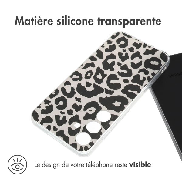 imoshion Coque Design Samsung Galaxy S24 - Leopard Transparent