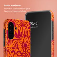 Selencia Coque arrière Vivid Tough Samsung Galaxy A36 / A56 - Tropical Vibes Apricot