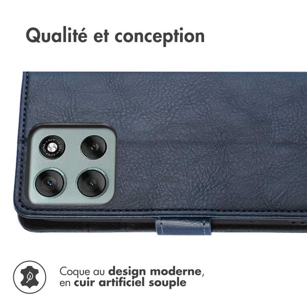 imoshion Étui de télephone portefeuille Motorola Moto G86 Power - Bleu foncé
