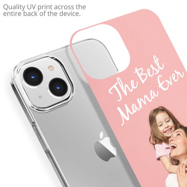 Concevez votre propre coque en gel Apple iPhone 14 - Transparent