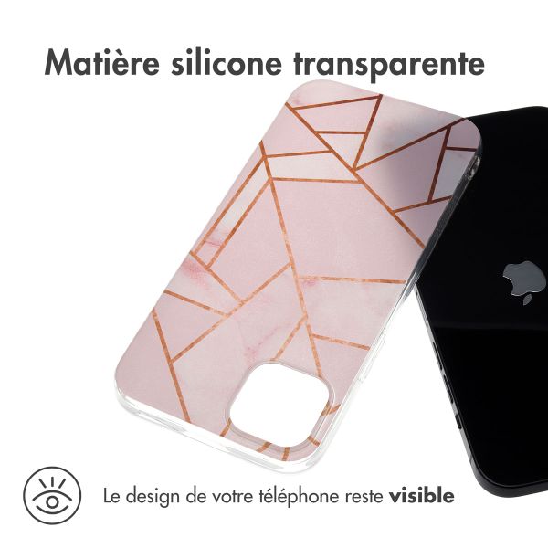 imoshion Coque Design iPhone 15 Plus - Pink Graphic