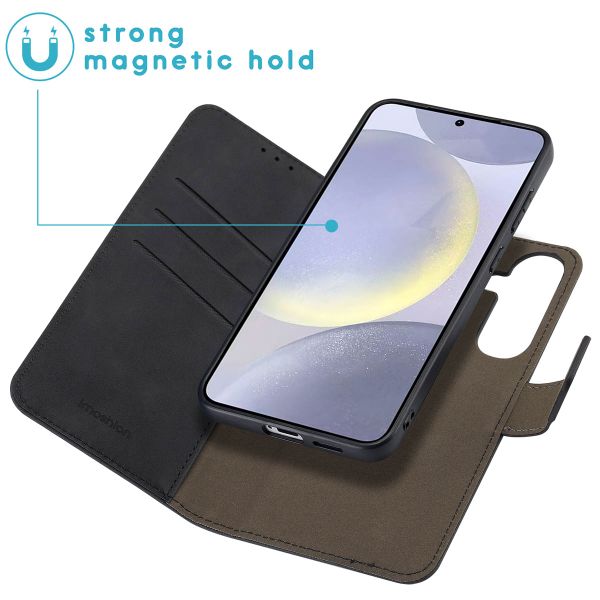 imoshion Etui de télephone luxe 2-en-1 amovible Samsung Galaxy S25 Plus - Noir