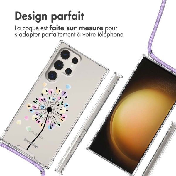 imoshion Coque Design avec cordon Samsung Galaxy S23 Ultra - Sandstone Dandelion