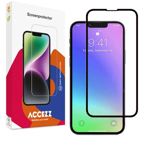 Accezz Protection d'écran en verre trempé Full Cover Apple iPhone 13 Mini