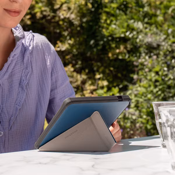 imoshion Étui de liseuse portefeuille Pliable Kobo Libra Colour - Bleu foncé