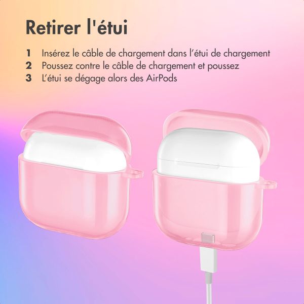 imoshion Coque Néon Apple AirPods 4 - Rose