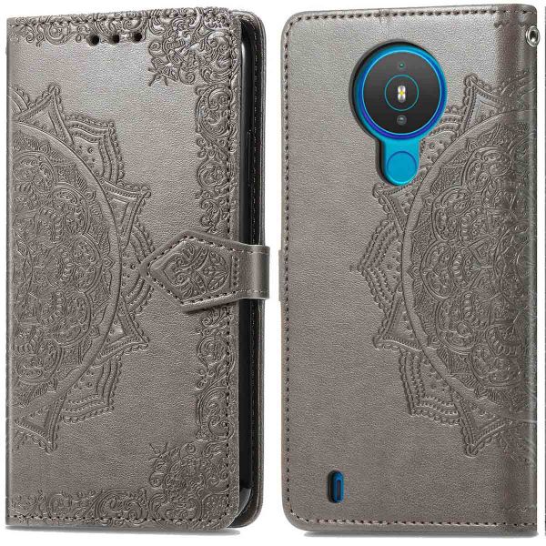 imoshion Etui de téléphone Mandala Nokia 1.4 - Gris