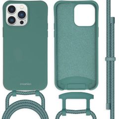 imoshion Coque de couleur avec cordon amovible iPhone 14 Pro Max - Vert foncé