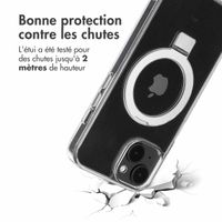 Accezz Coque Ring Stand avec MagSafe Apple iPhone 14 - Transparent