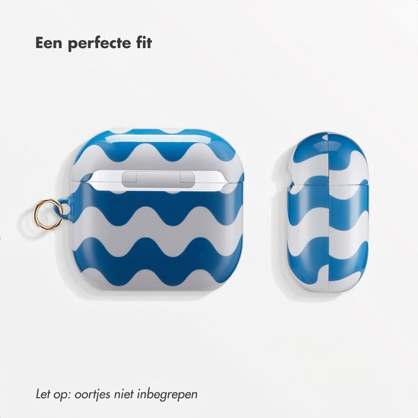 Selencia Coque Vivid  Apple Airpods 4 - Wave Vibes Classic Blue