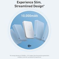 Anker MagGo Slim | Batterie externe 10.000 mAh - Compatible avec MagSafe et Qi2 - Blanc